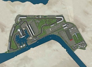 Vista aerea circuito Yas Marina. http://www.yasmarinacircuit.ae/